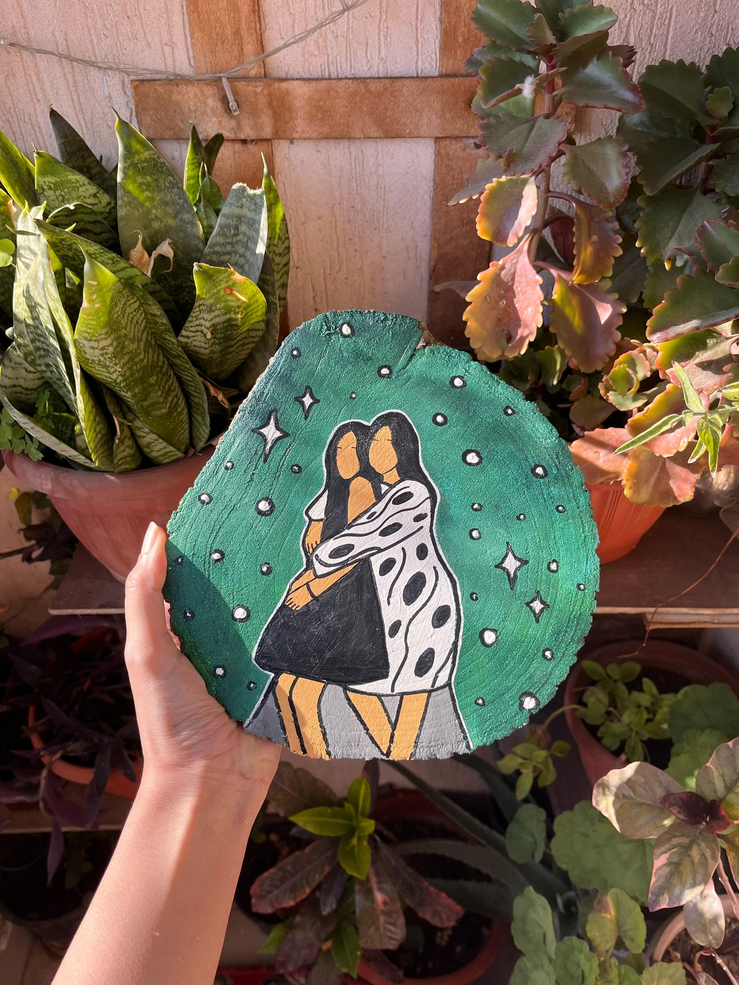 Minted Dreams Wood Slice
