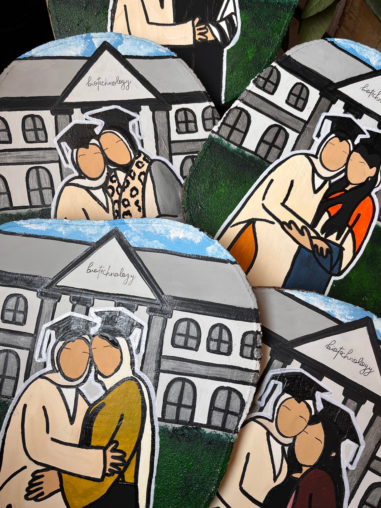 Graduation Wood Slice