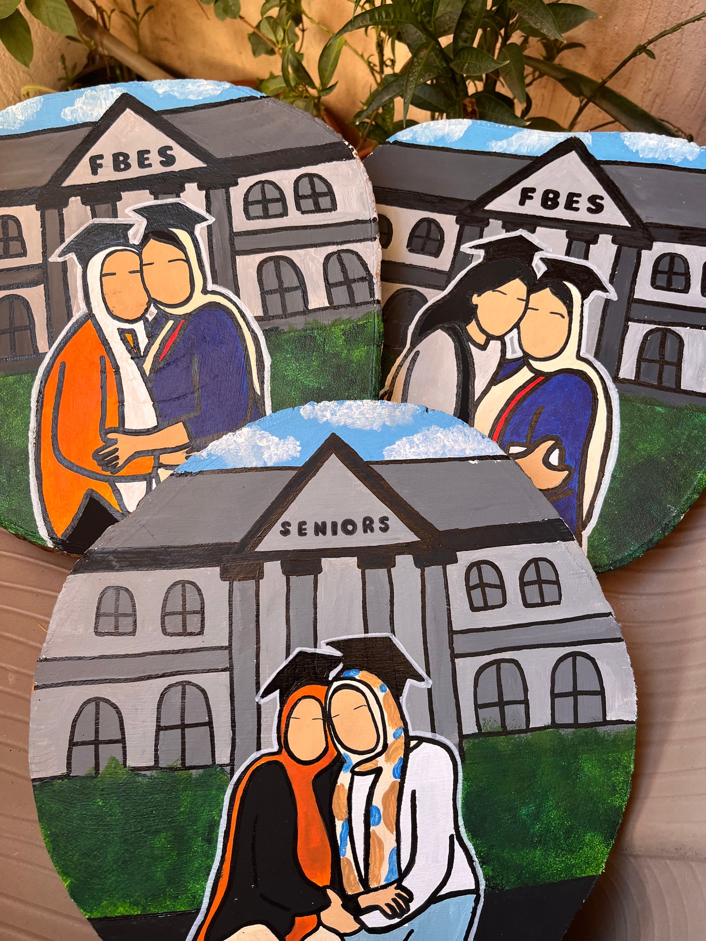 Graduation Wood Slice