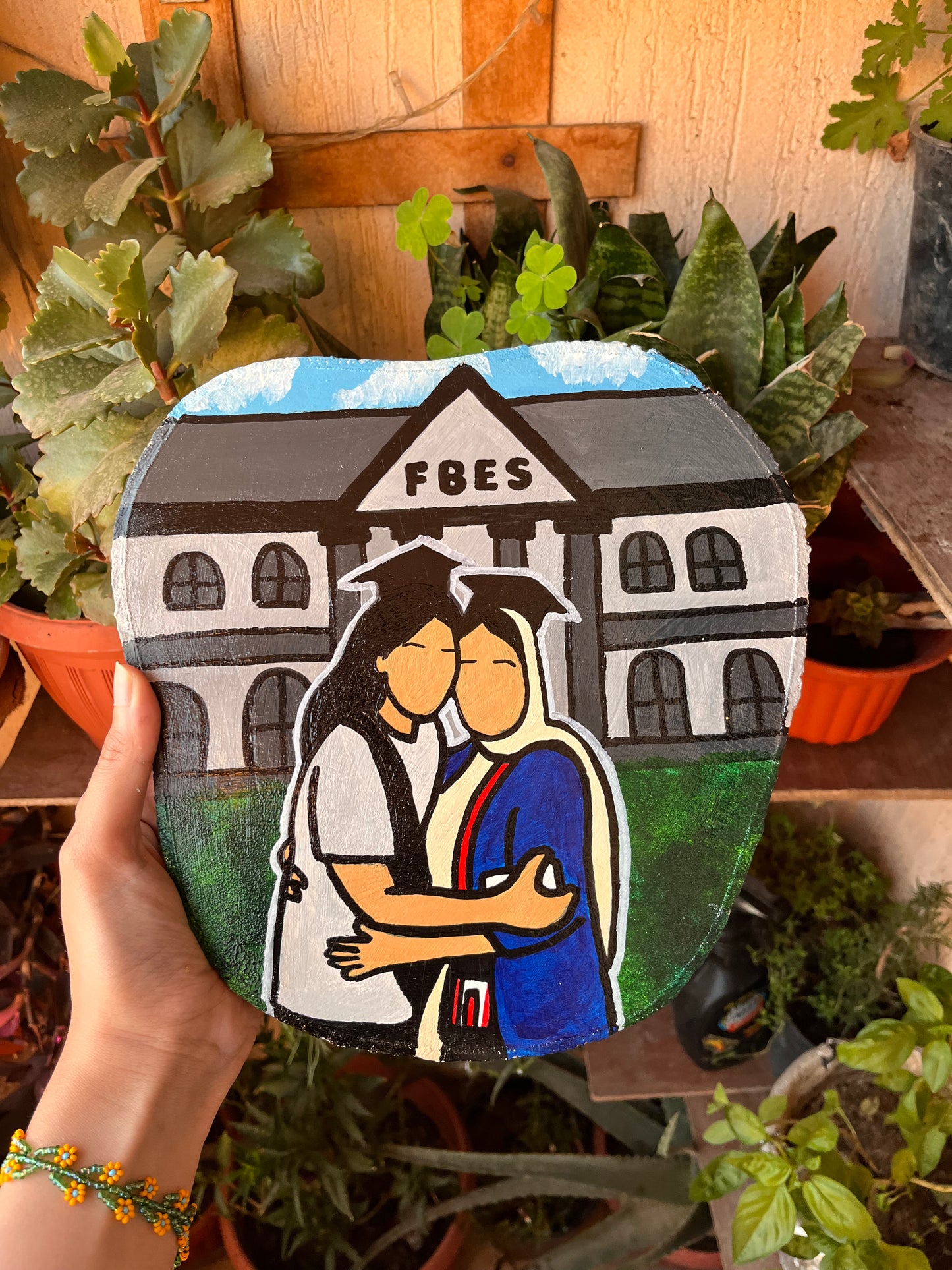 Graduation Wood Slice