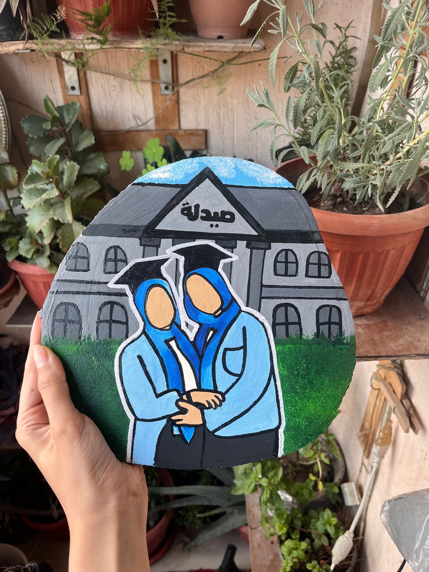 Graduation Wood Slice