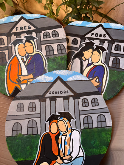 Graduation Wood Slice